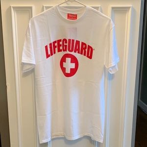 Official Popularity Lifeguard T-Shirt White M NWT